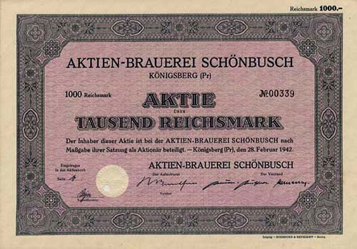 Aktien-Brauerei Schnbusch