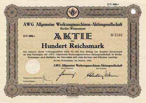 AWG Allgemeine Werkzeugmaschinen-AG