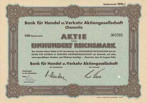 Bank fr Handel u. Verkehr