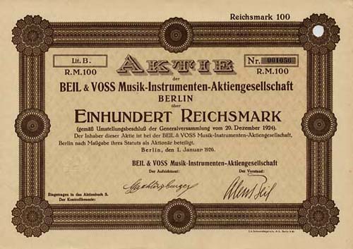 BEIL & VOSS Musik-Instrumenten-AG