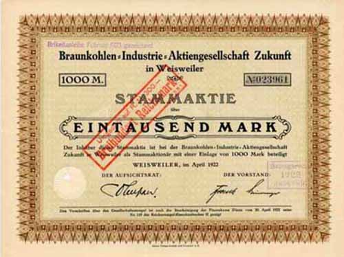 Braunkohlen-Industrie-AG Zukunft