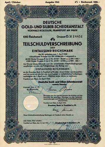Deutsche Gold- und Silber-Scheideanstalt vormals Roessler