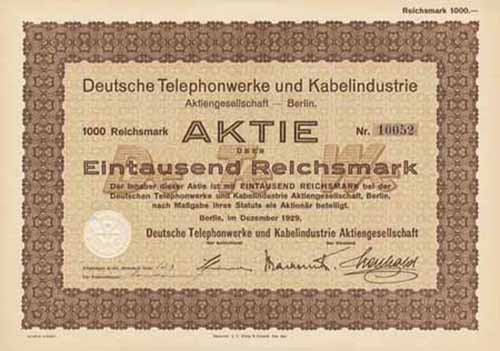 Deutsche Telephonwerke und Kabelindustrie
