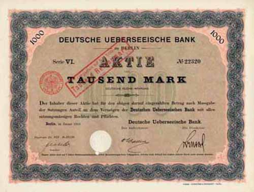 Deutsche Ueberseeische Bank