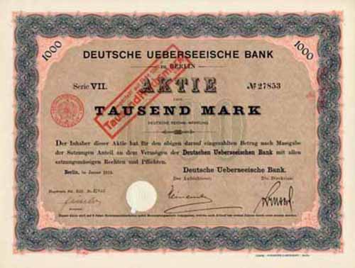 Deutsche Ueberseeische Bank