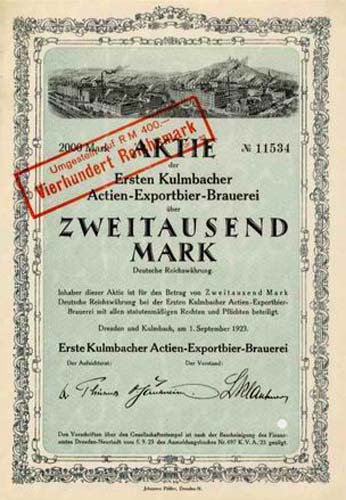 Erste Kulmbacher Actien-Exportbier-Brauerei