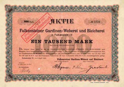 Falkensteiner Gardinen-Weberei und Bleicherei