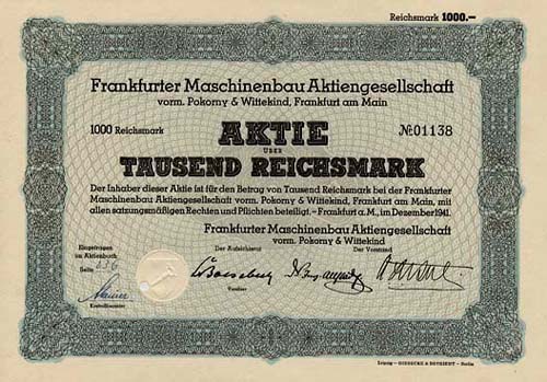 Frankfurter Maschinenbau vorm. Pokorny & Wittekind
