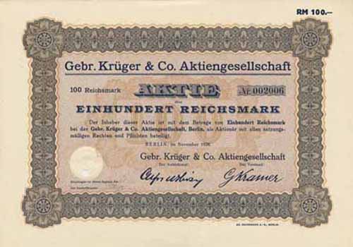 Gebr. Krger & Co.