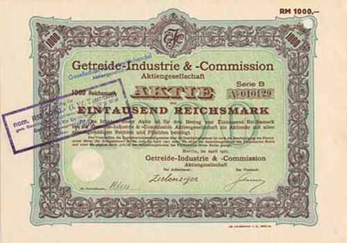 Getreide-Industrie & -Commission