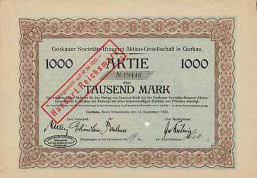 Gorkauer Societts-Brauerei