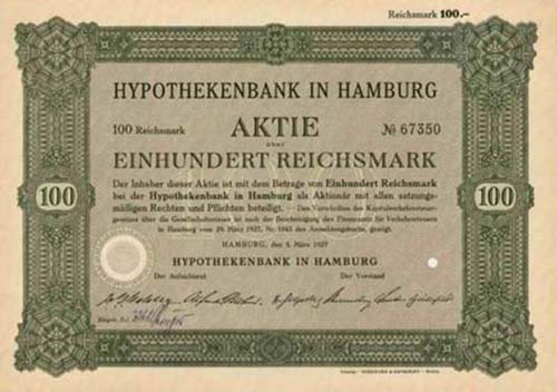 Hypothekenbank in Hamburg