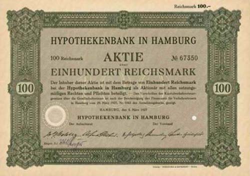 Hypothekenbank in Hamburg