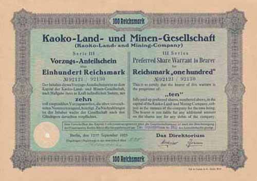 Kaoko-Land- und Minen-Gesellschaft