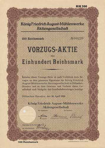 König Friedrich August-Mühlenwerke