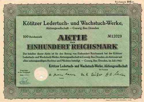 Ktitzer Ledertuch- und Wachstuch-Werke