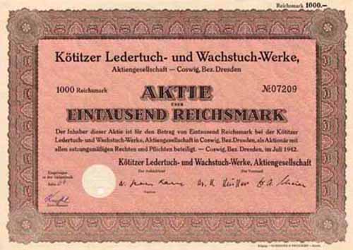 Ktitzer Ledertuch- und Wachstuch-Werke