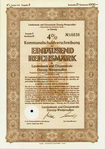 Landesbank und Girozentrale Danzig-Westpreußen