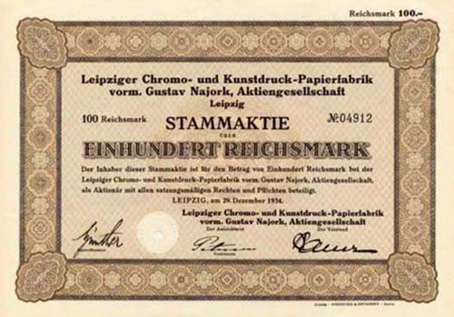 Leipziger Chromo- und Kunstdruck-Papierfabrik vorm. Gustav Najork