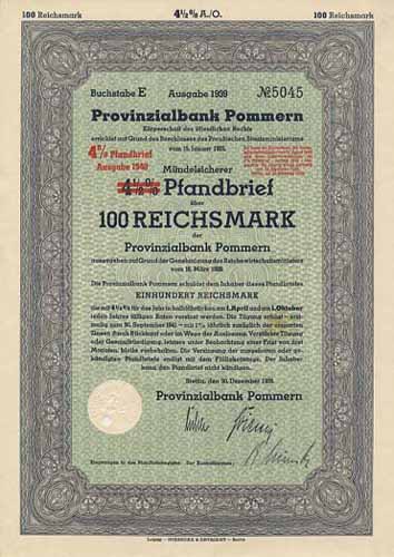 Provinzialbank Pommern