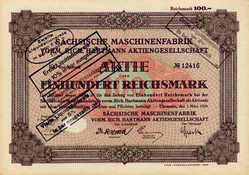 Schsische Maschinenfabrik vorm. Rich. Hartmann