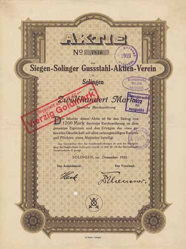 Siegen-Solinger Gussstahl-Aktien-Verein