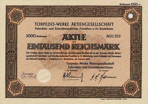 Torpedo-Werke Fahrräder und Schreibmaschinen