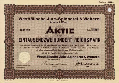 Westfälische Jute-Spinnerei & Weberei