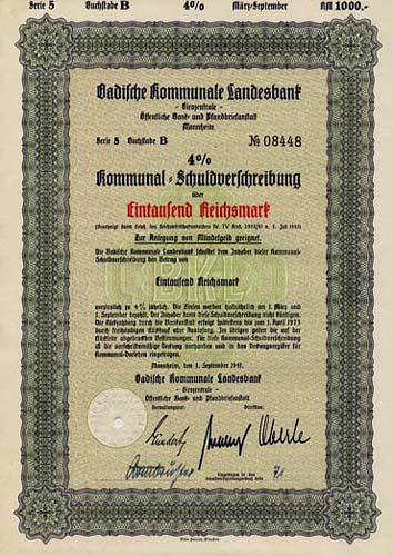 Badische Kommunale Landesbank -Girozentrale- ffentliche Bank- und Pfandbriefanstalt