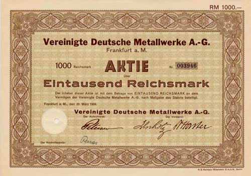 Vereinigte Deutsche Metallwerke