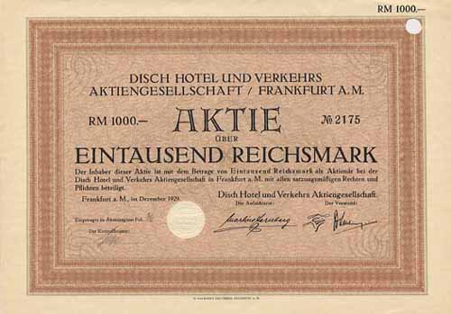 Disch Hotel und Verkehrs AG