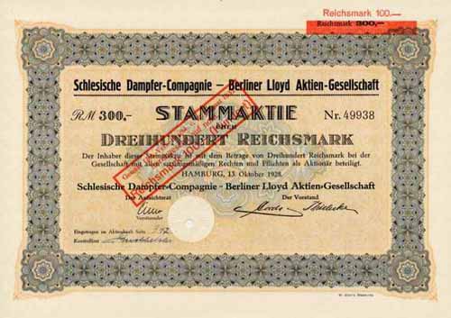 Schlesische Dampfer-Compagnie - Berliner Lloyd