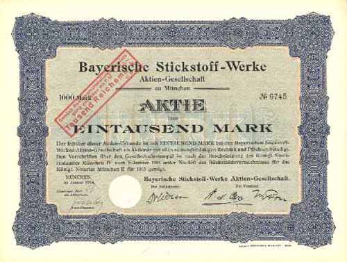 Bayerische Stickstoff-Werke