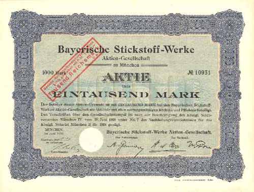 Bayerische Stickstoff-Werke