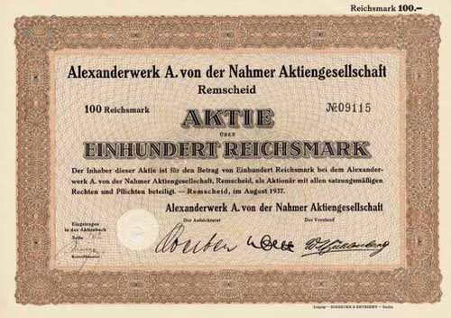Alexanderwerk A. von der Nahmer