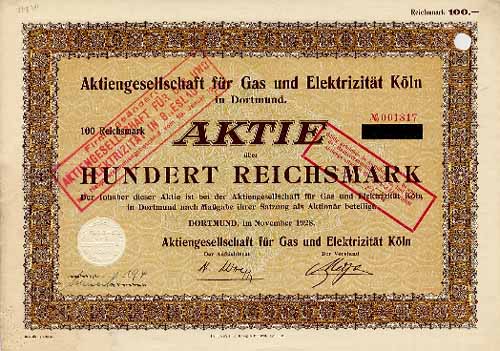 AG für Gas und Elektrizität Köln