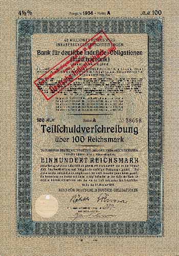 Bank für deutsche Industrie-Obligationen (Industriebank)