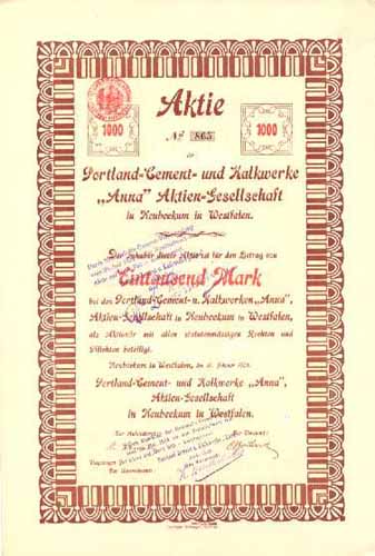 Portland-Cement- und Kalkwerke 
