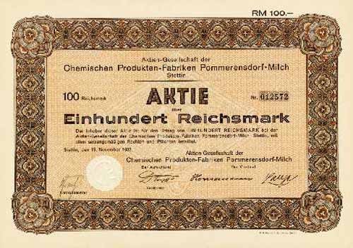 AG der Chemischen Produkten-Fabriken Pommerensdorf-Milch
