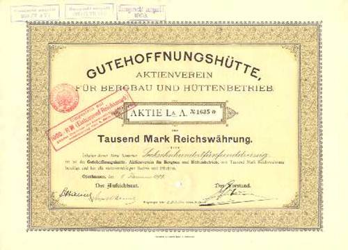 Gutehoffnungshtte, Aktienverein fr Bergbau und Httenbetrieb