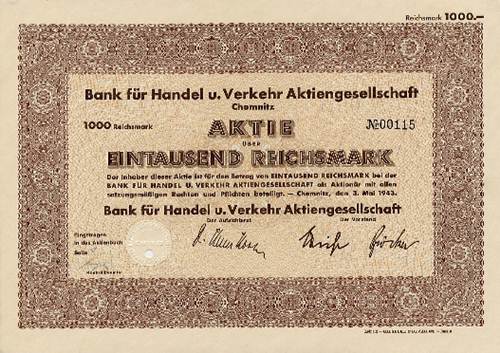 Bank fr Handel u. Verkehr