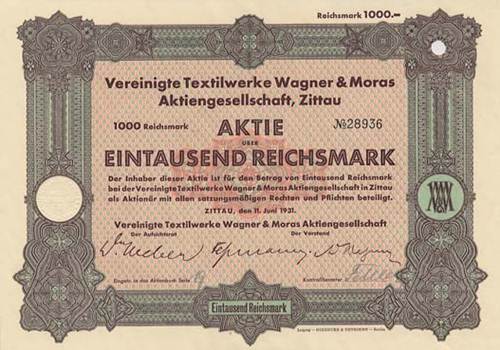 Vereinigte Textilwerke Wagner & Moras