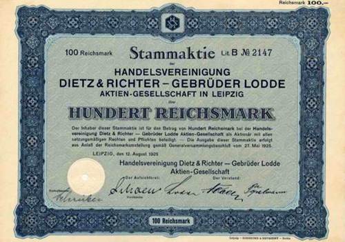 Handelsvereinigung Dietz & Richter - Gebrder Lodde