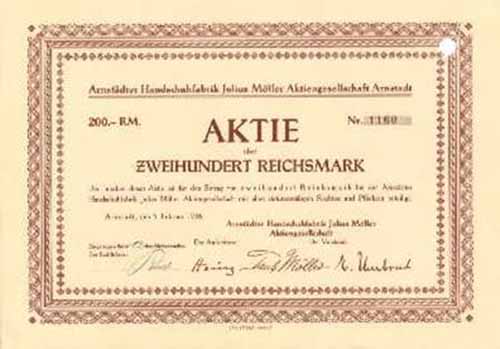 Arnstdter Handschuhfabrik Julius Mller