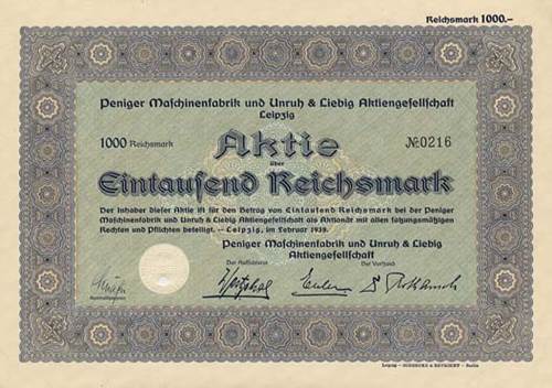 Peniger Maschinenfabrik und Unruh & Liebig