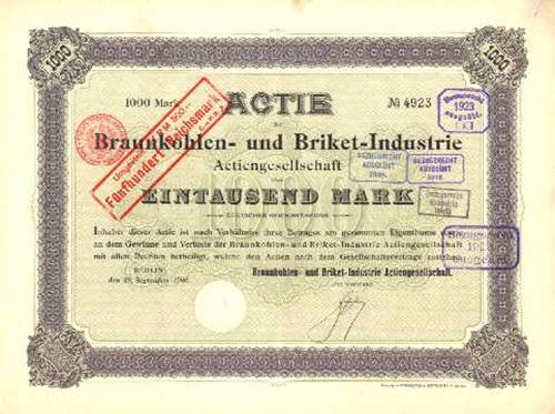 Braunkohlen- und Briket-Industrie