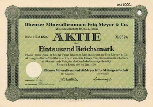 Rhenser Mineralbrunnen Fritz Meyer & Co.