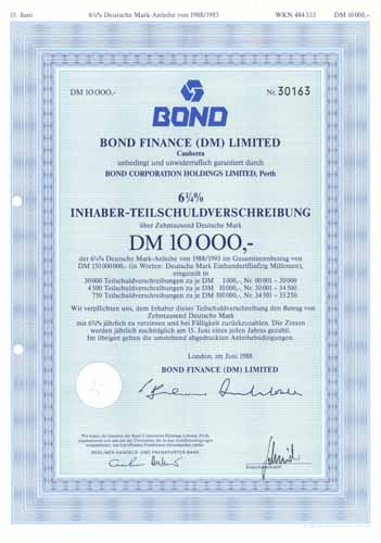 Bond Finance (DM) Limited