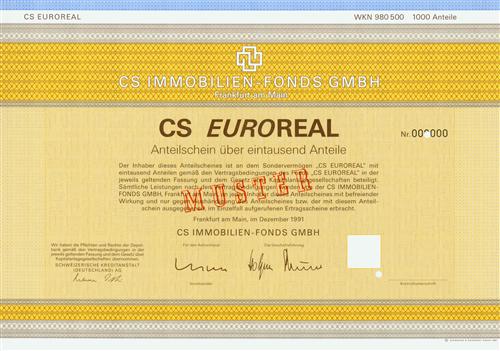 CS IMMOBILIEN-Fonds GMBH