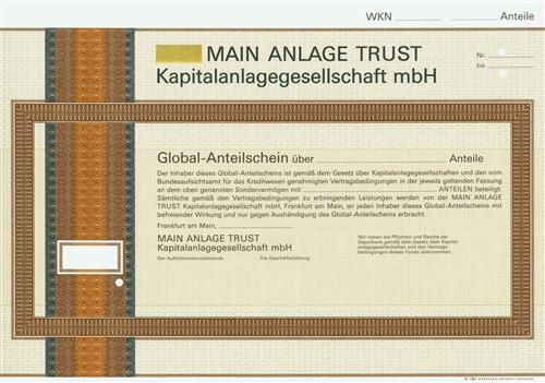 MAIN ANLAGE TRUST Kapitalgesellschaft mbH